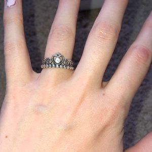 Pandora Princess Ring, clear CZ